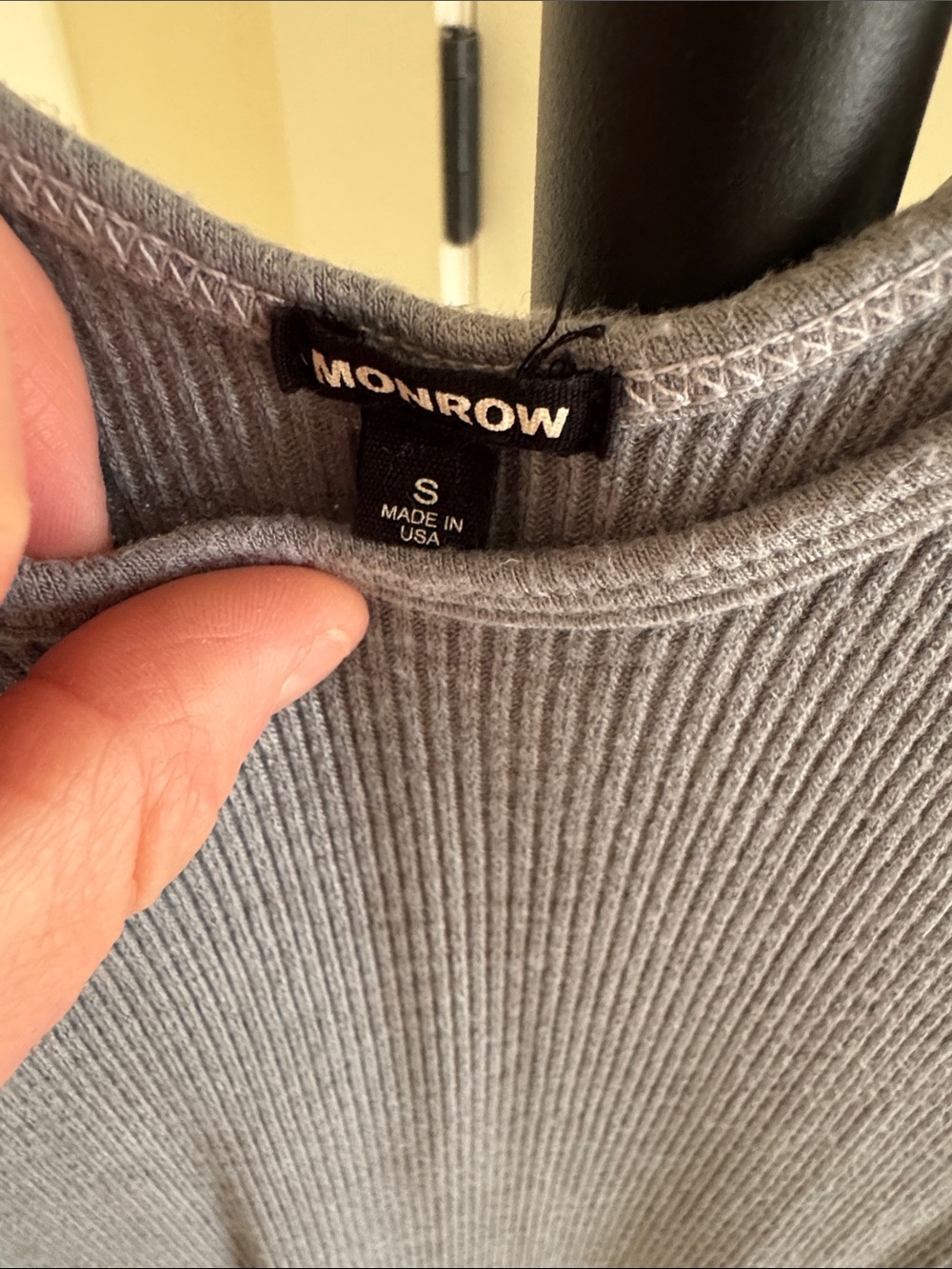 Monrow Knit Tank Dress | Light Blue | Size S - Picture 2 of 4